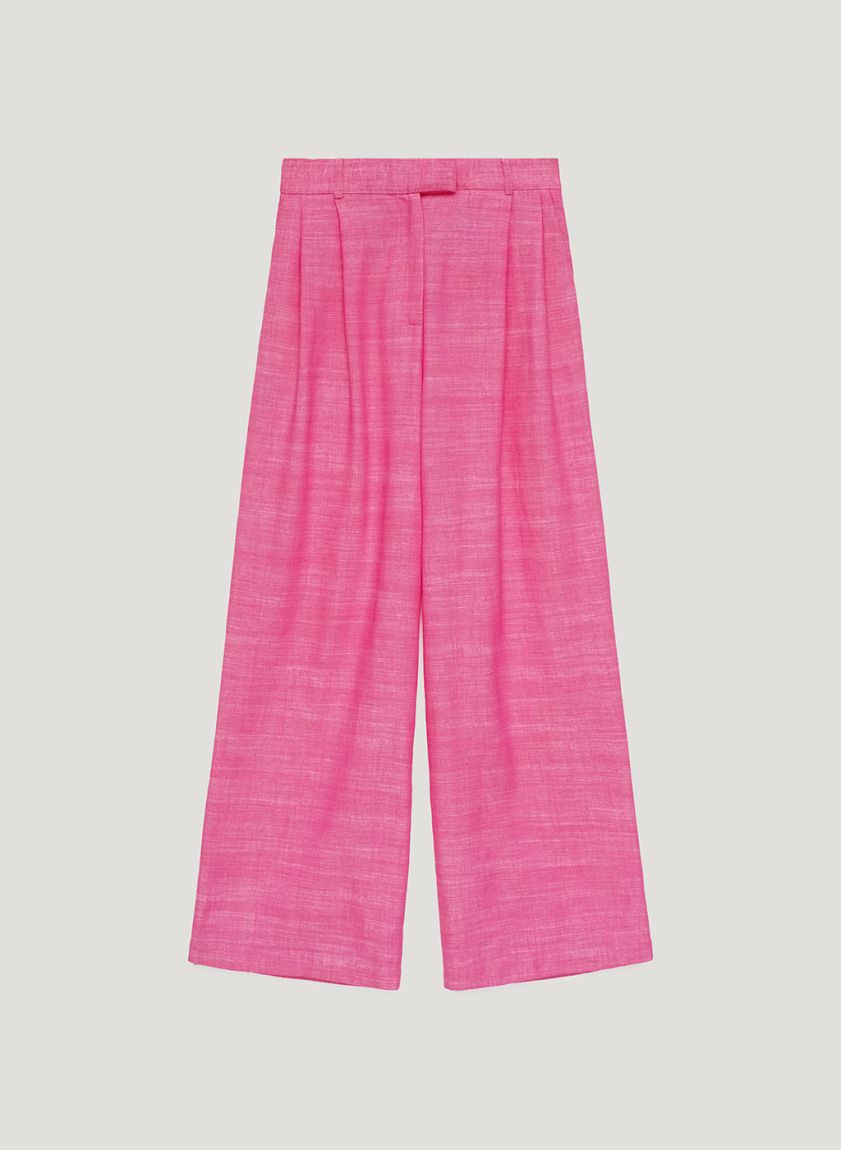 Fuchsia darted pants