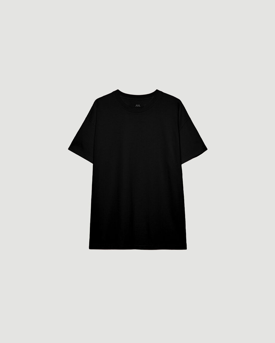 Бавовняна футболка чорна oversize