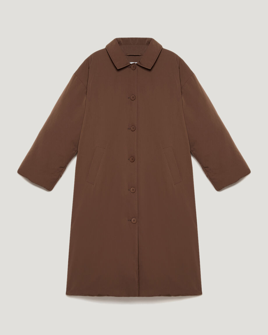 Oversize Brown Goose Down Puffer Jacket