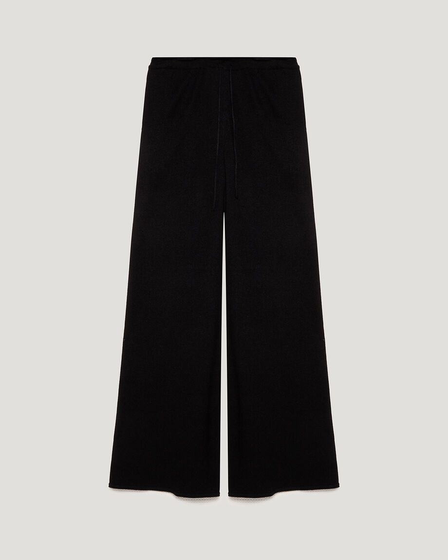 Black Wool Trousers