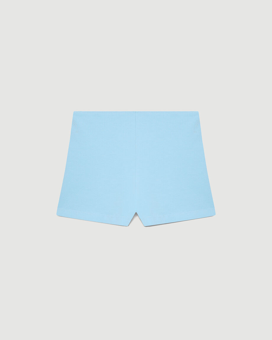 Light blue knit shorts