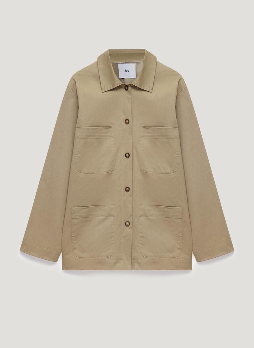 Beige cotton jacket