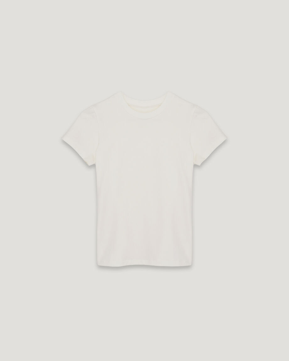 Футболка молочна slim fit