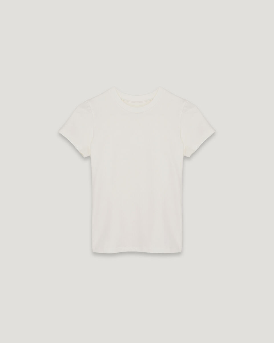 Футболка молочна slim fit