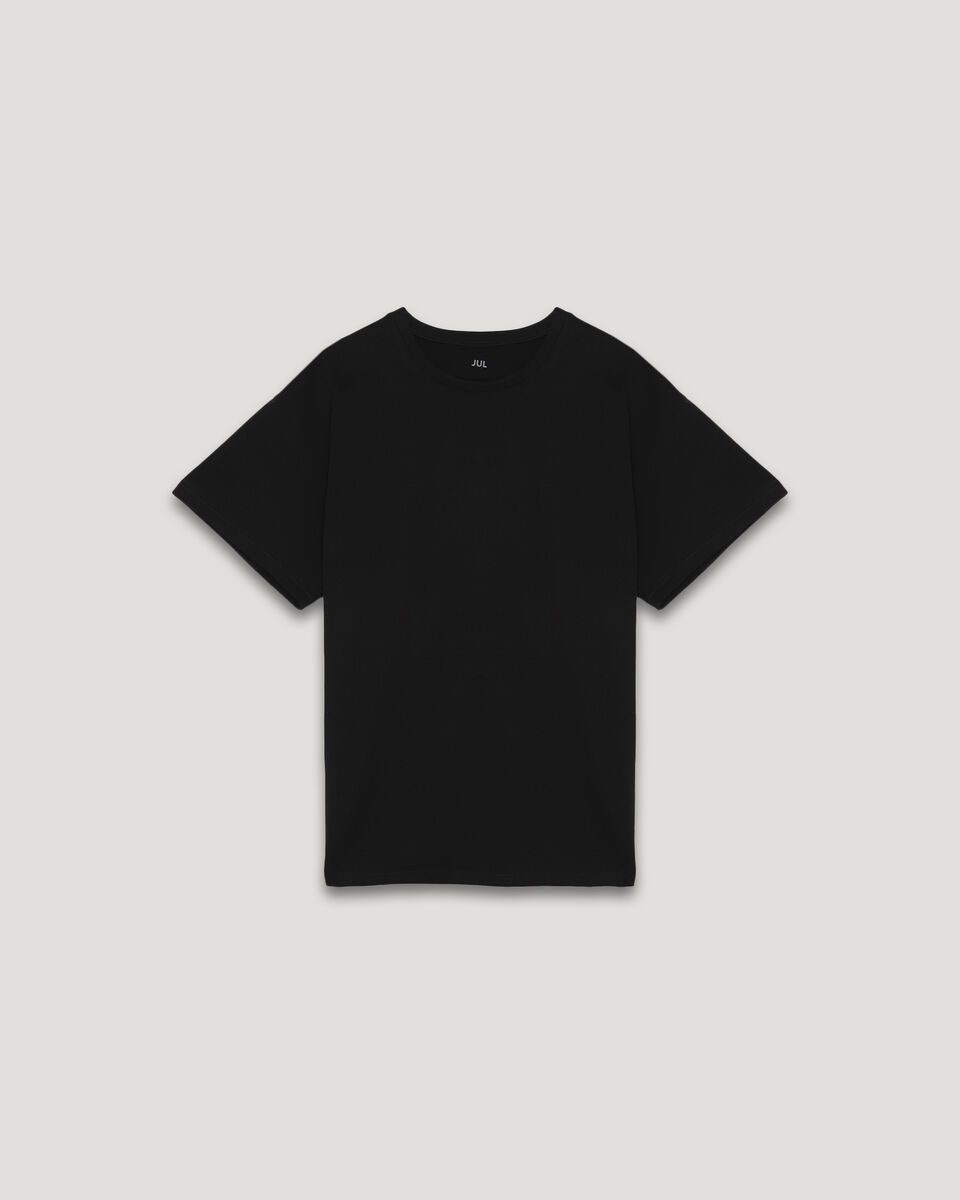 Бавовняна футболка чорна oversize