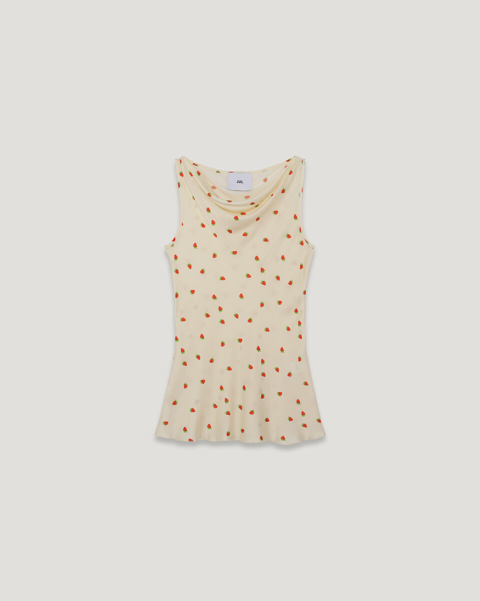 Milky Mini Dress in Strawberry Print