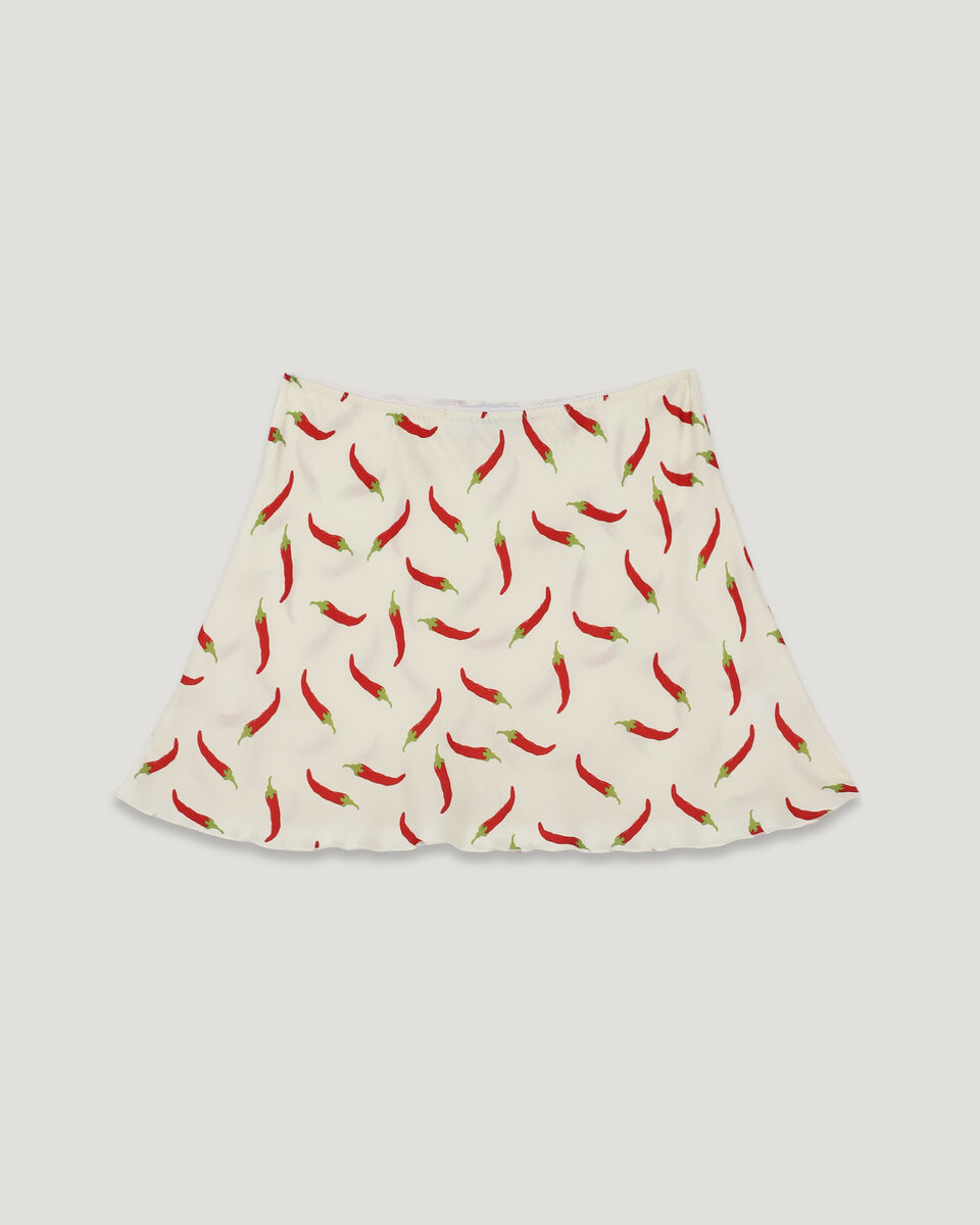 Milky Mini Skirt in Pepper Print
