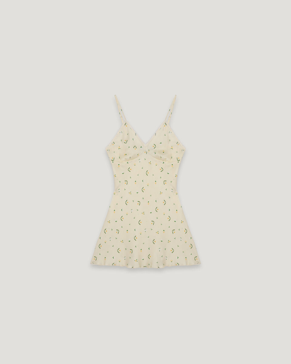 Floral Print Slip Mini Dress
