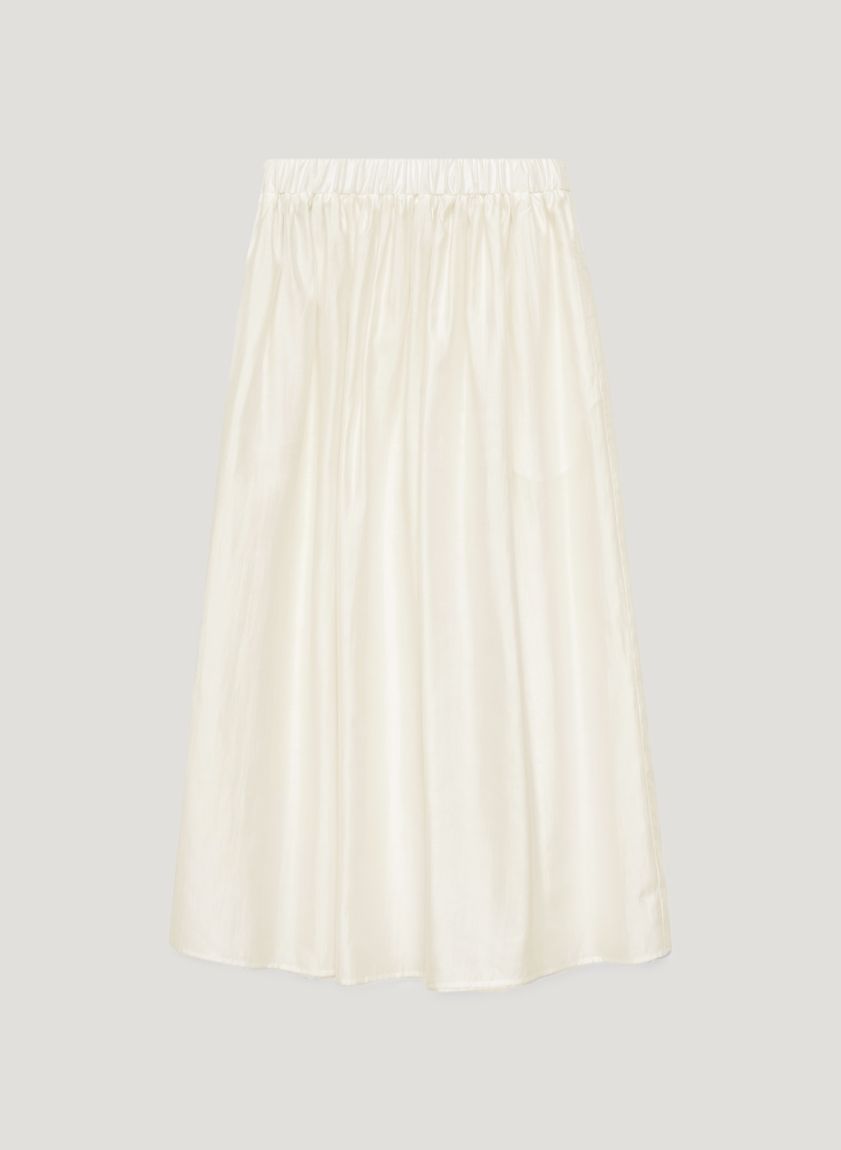 Light lemon midi skirt