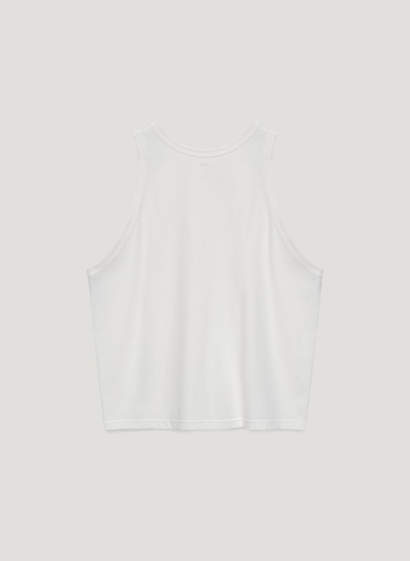 Milk free cut tank top