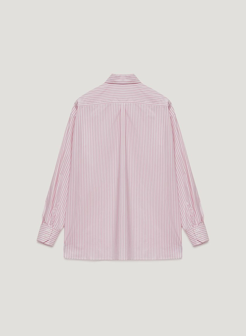 Pink striped oversize shirt