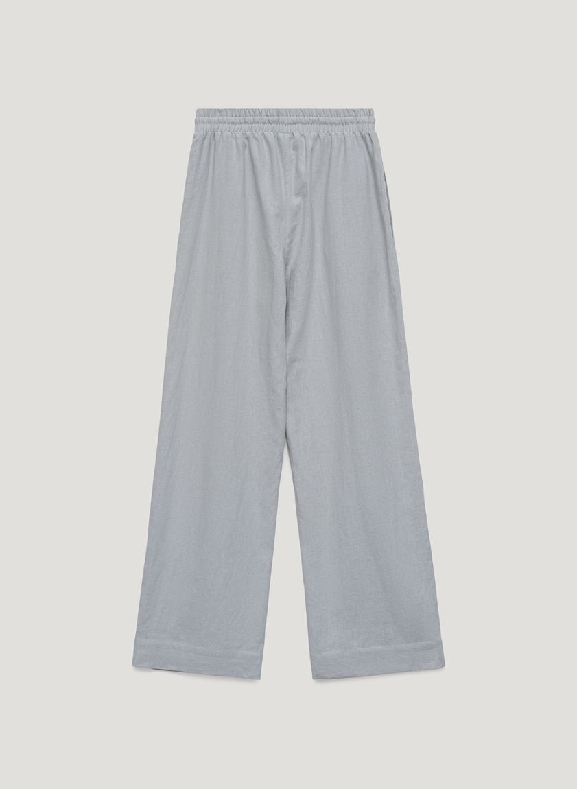 Gray-blue straight pants