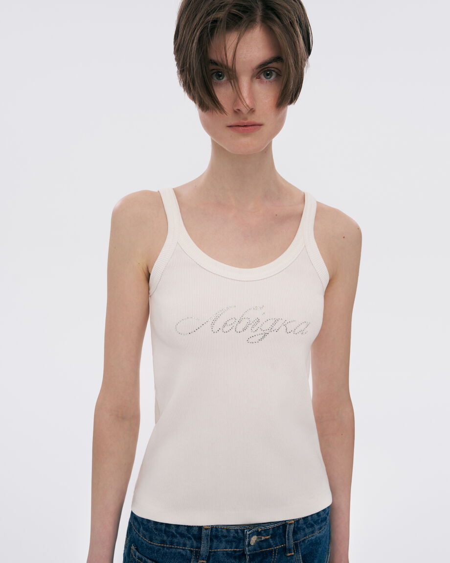Milky tank top "Lebidka"