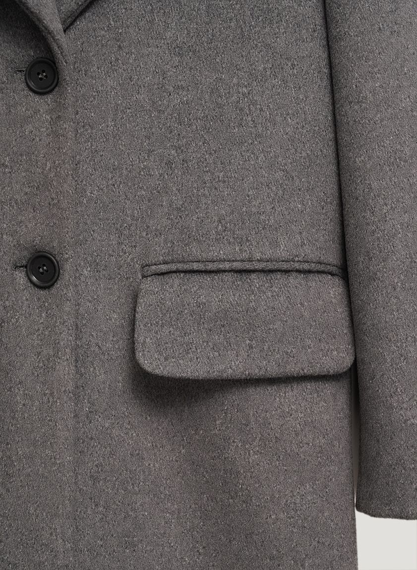 Gray woolen coat