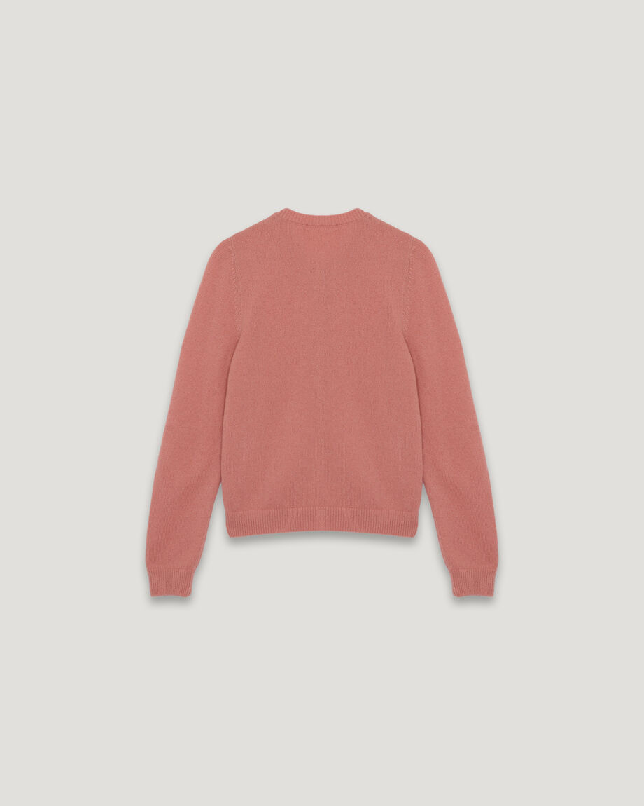 Pink Button-Up Cardigan, 100% Cashmere