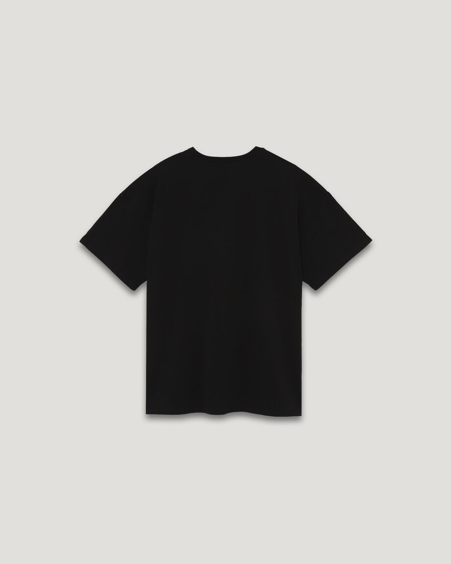 Black unisex T-shirt "Black Brows, Brown Eyes"