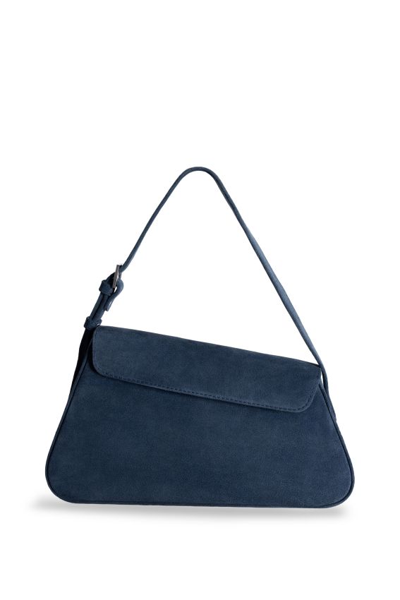 Dark blue bag SUEDE