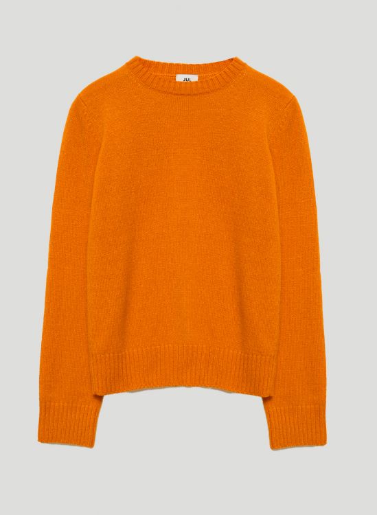 Jumper row 100% cashmere Orange