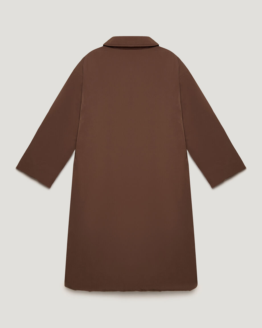 Oversize Brown Goose Down Puffer Jacket