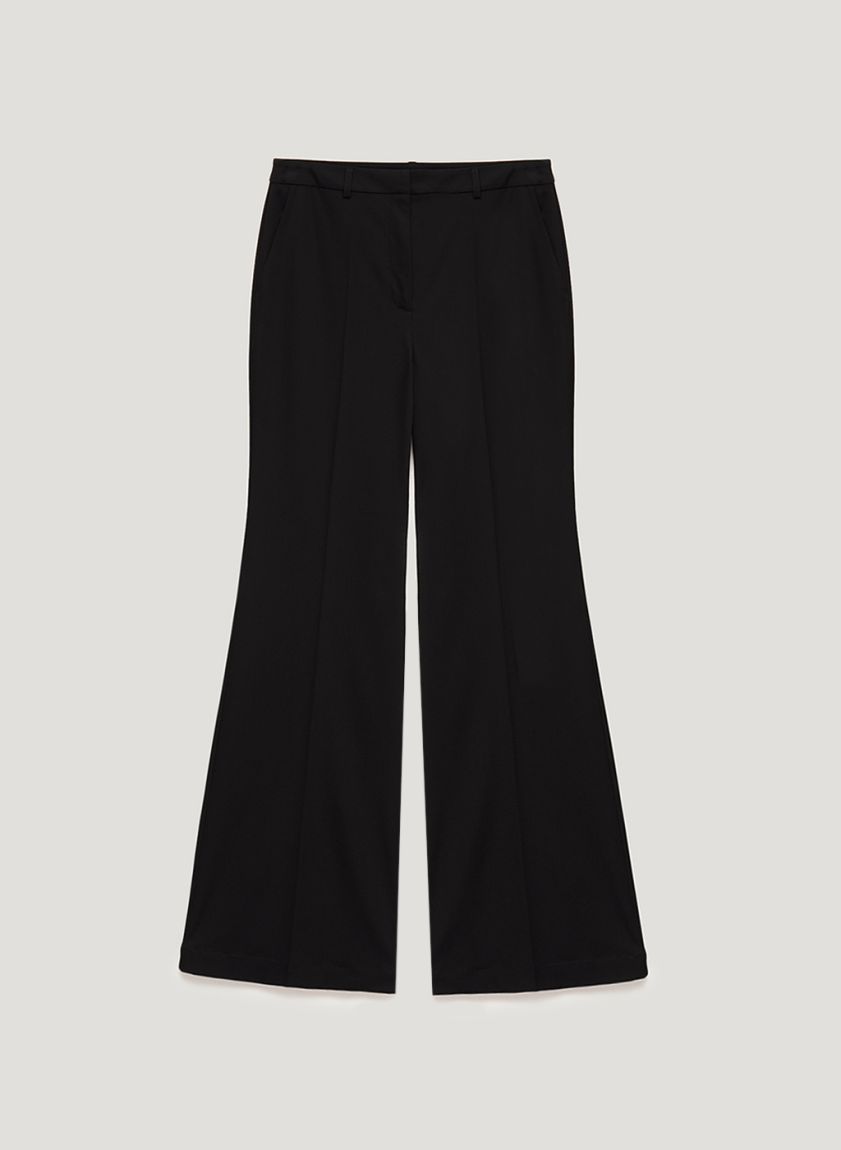 Black flared pants