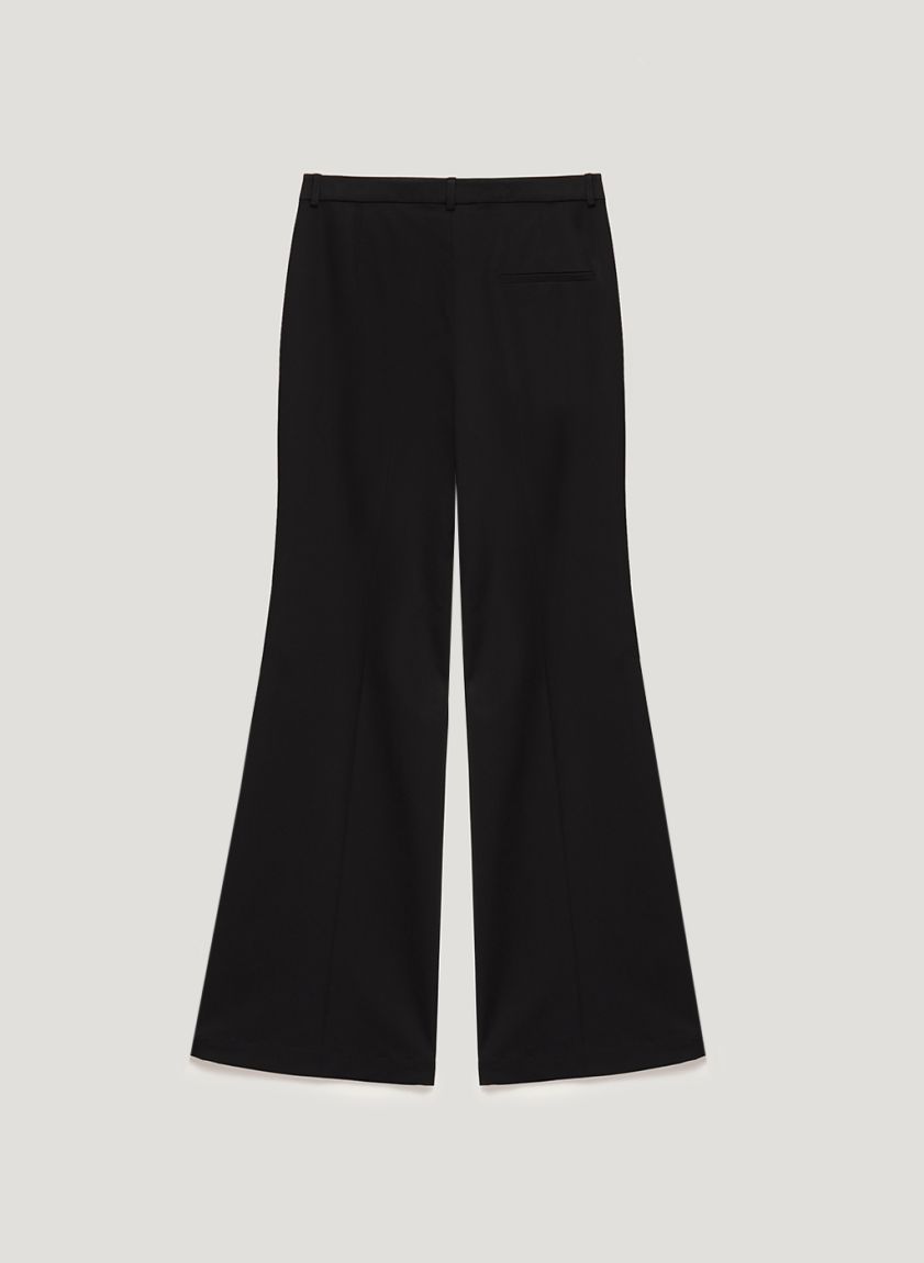 Black flared pants