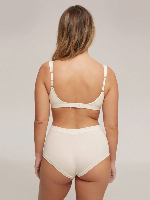 Ivory High Waist Brief