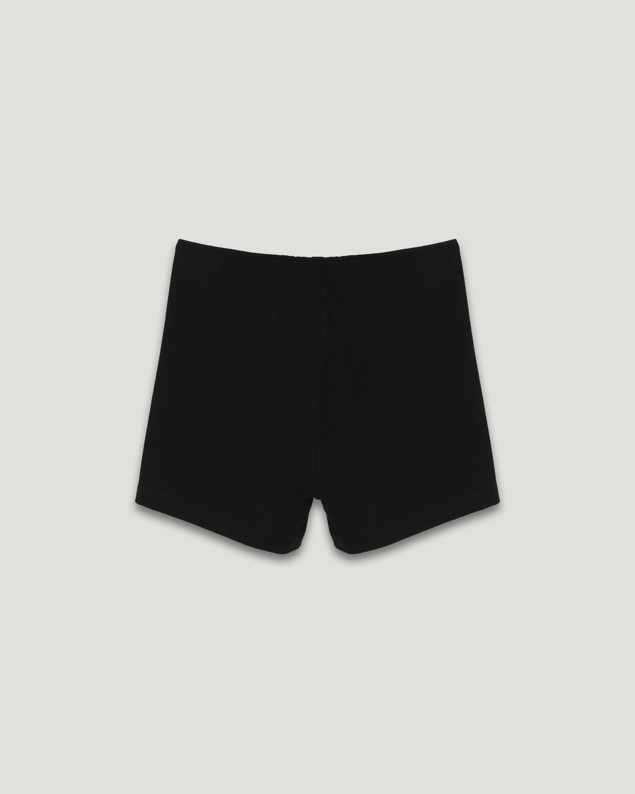 Black Knitted Shorts
