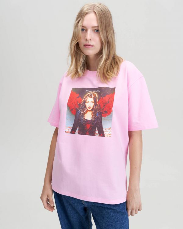 Рожева футболка унісекс "Ірина Білик"