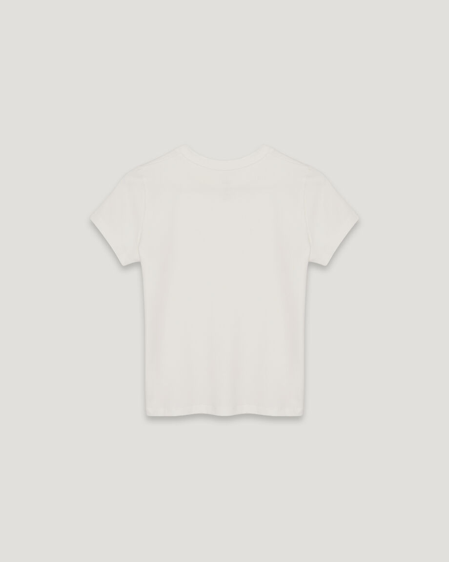 Футболка молочна slim fit