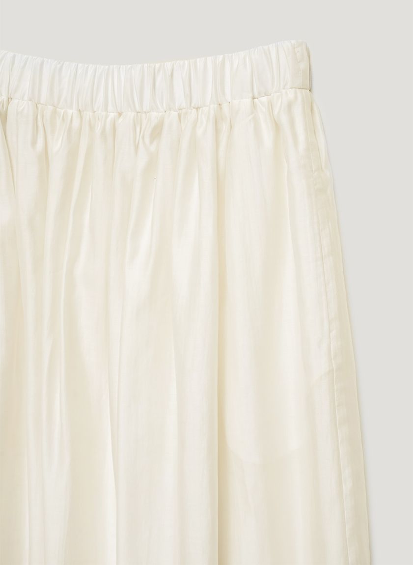 Light lemon midi skirt