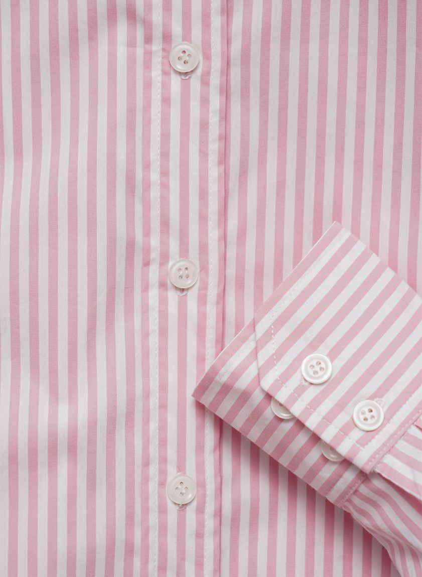 Pink striped oversize shirt