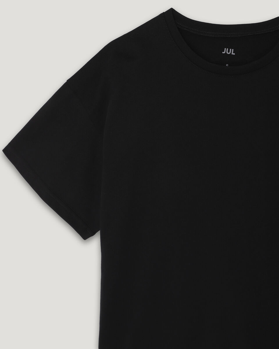 Бавовняна футболка чорна oversize