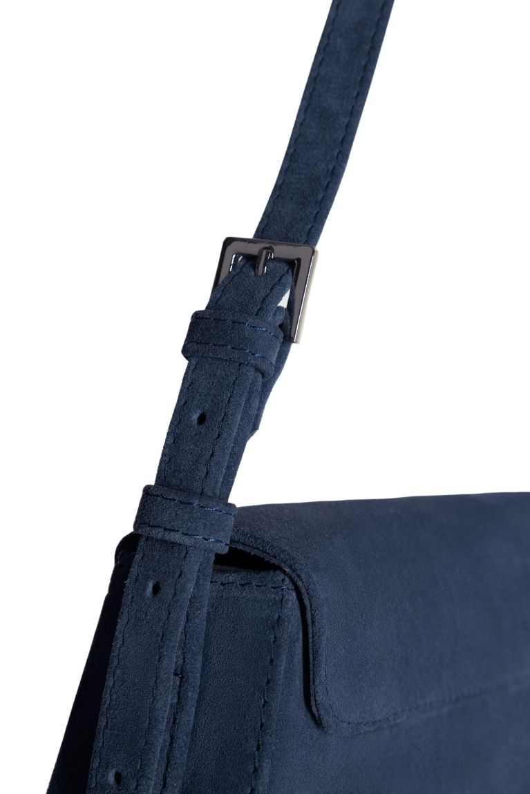 Dark blue bag SUEDE