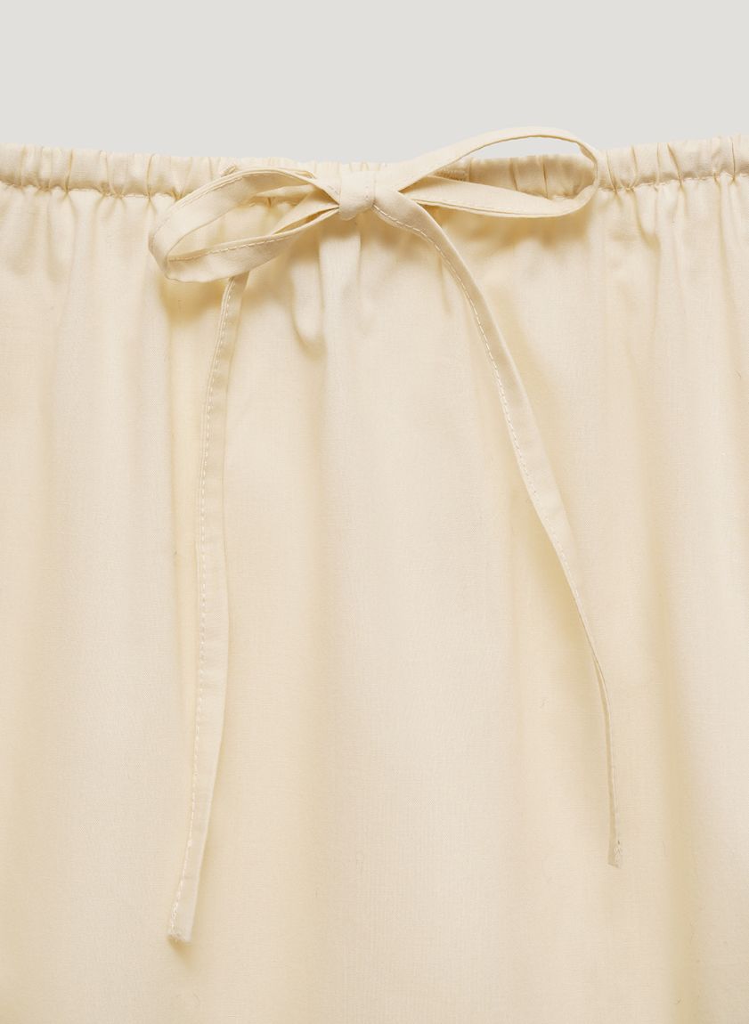 Vanilla cotton maxi skirt