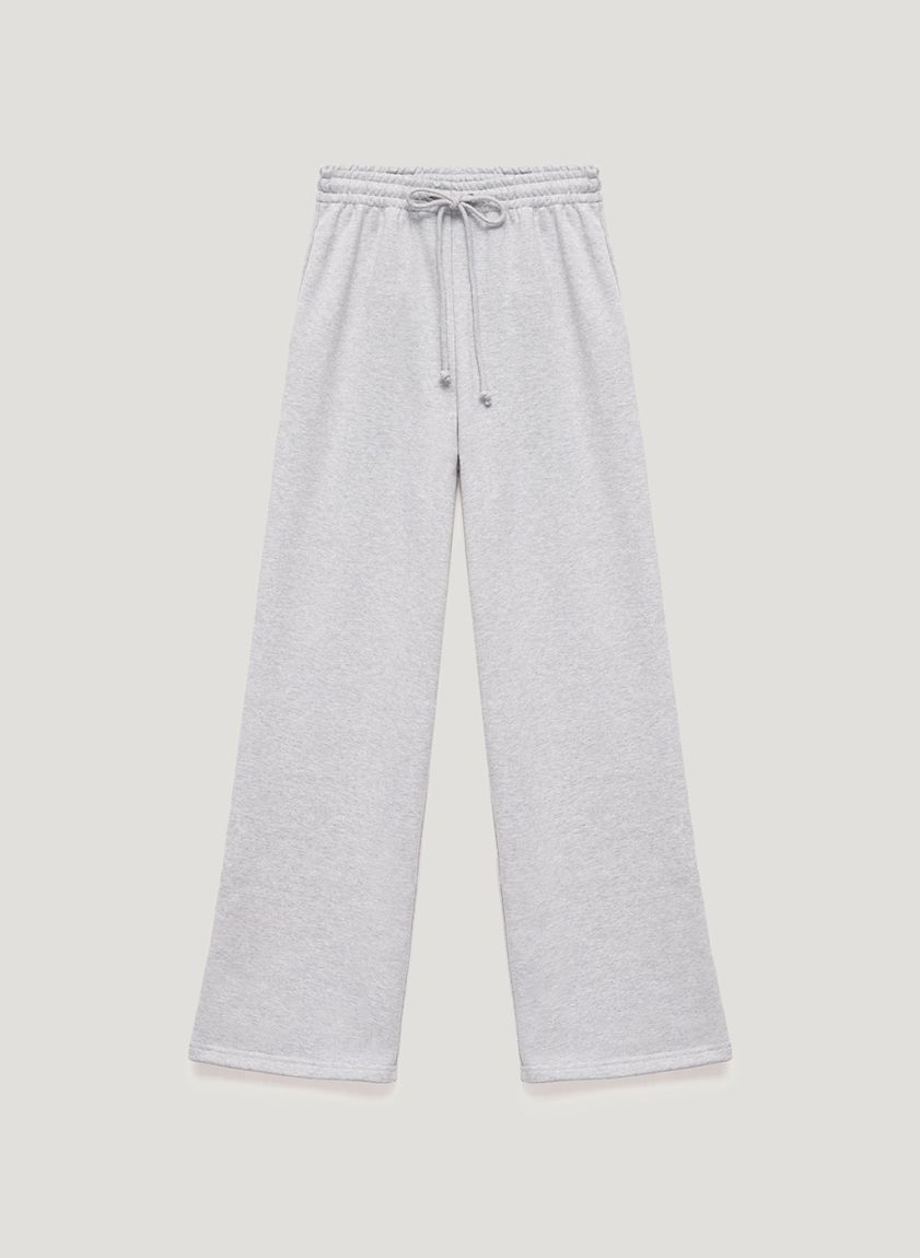 Light gray melange sweatpants