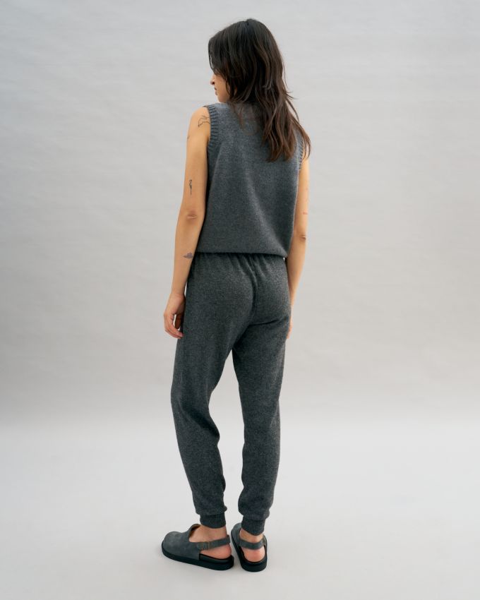 Gray 30% cashmere vest