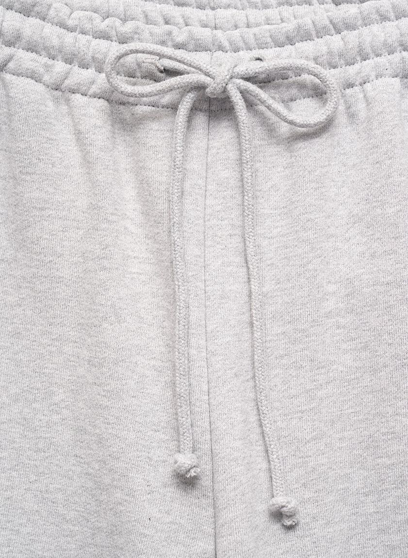 Light gray melange sweatpants