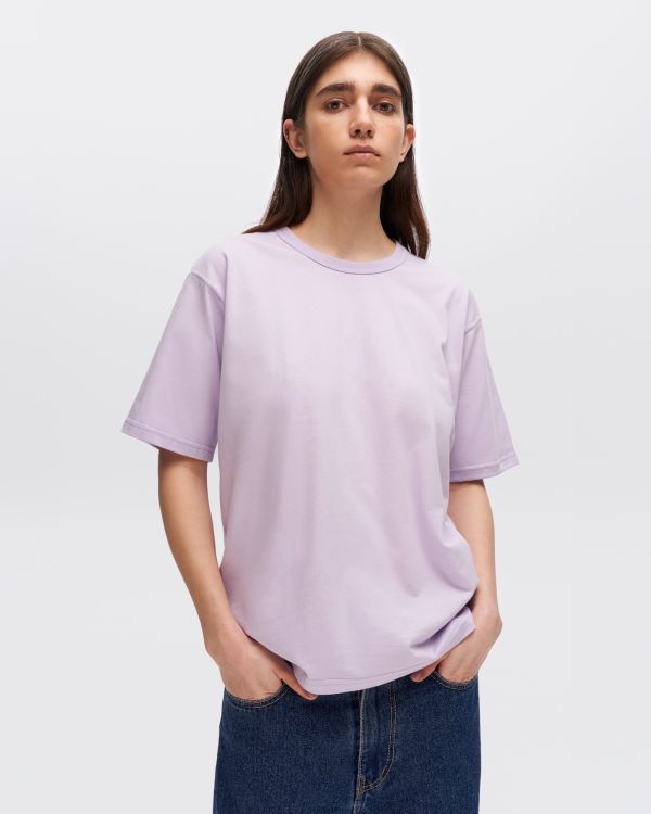 Women's lilac basic T-shirt