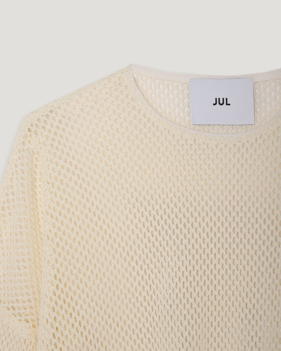 Milky Oversize Cotton Mesh Longsleeve