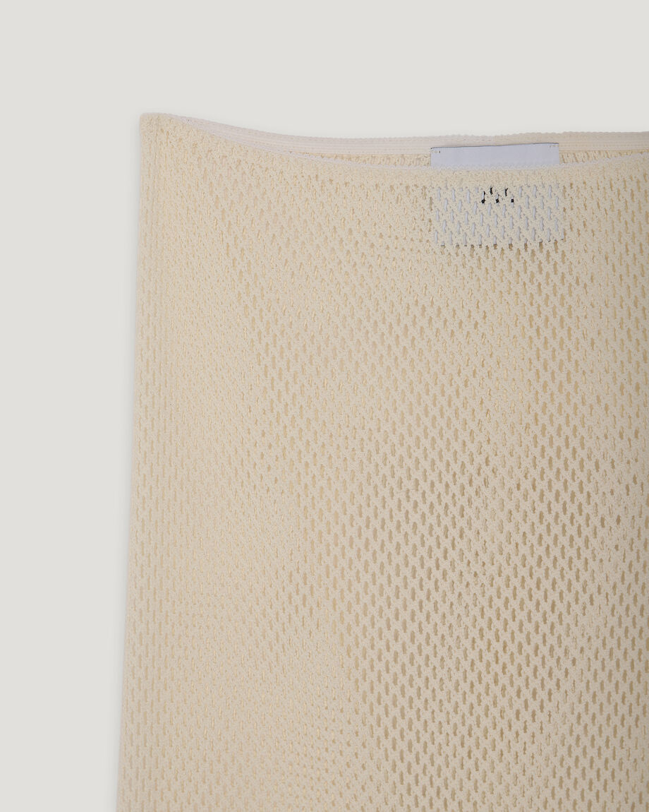 Milky Cotton Mesh Skirt