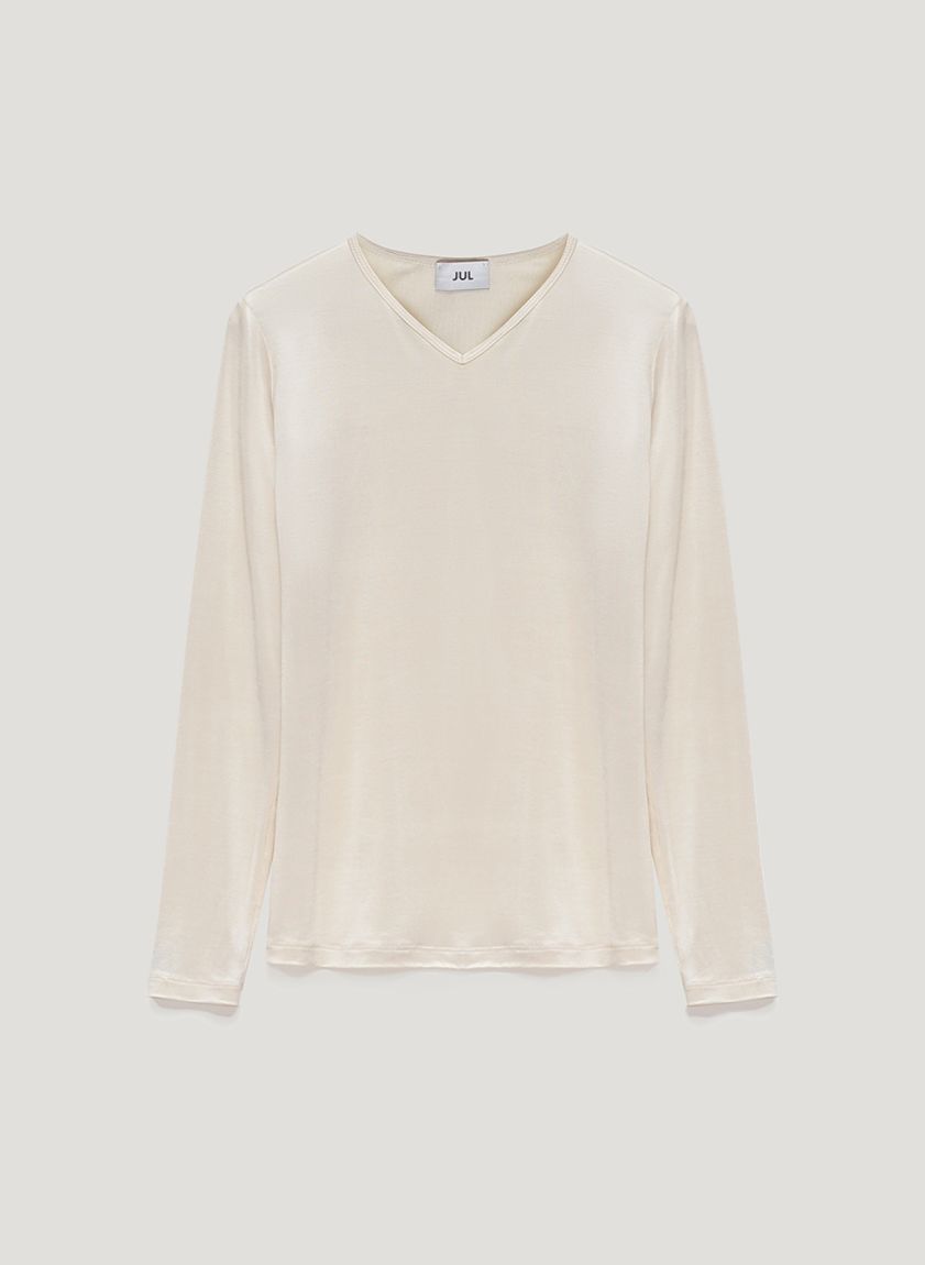 Longsleeve viscose milk