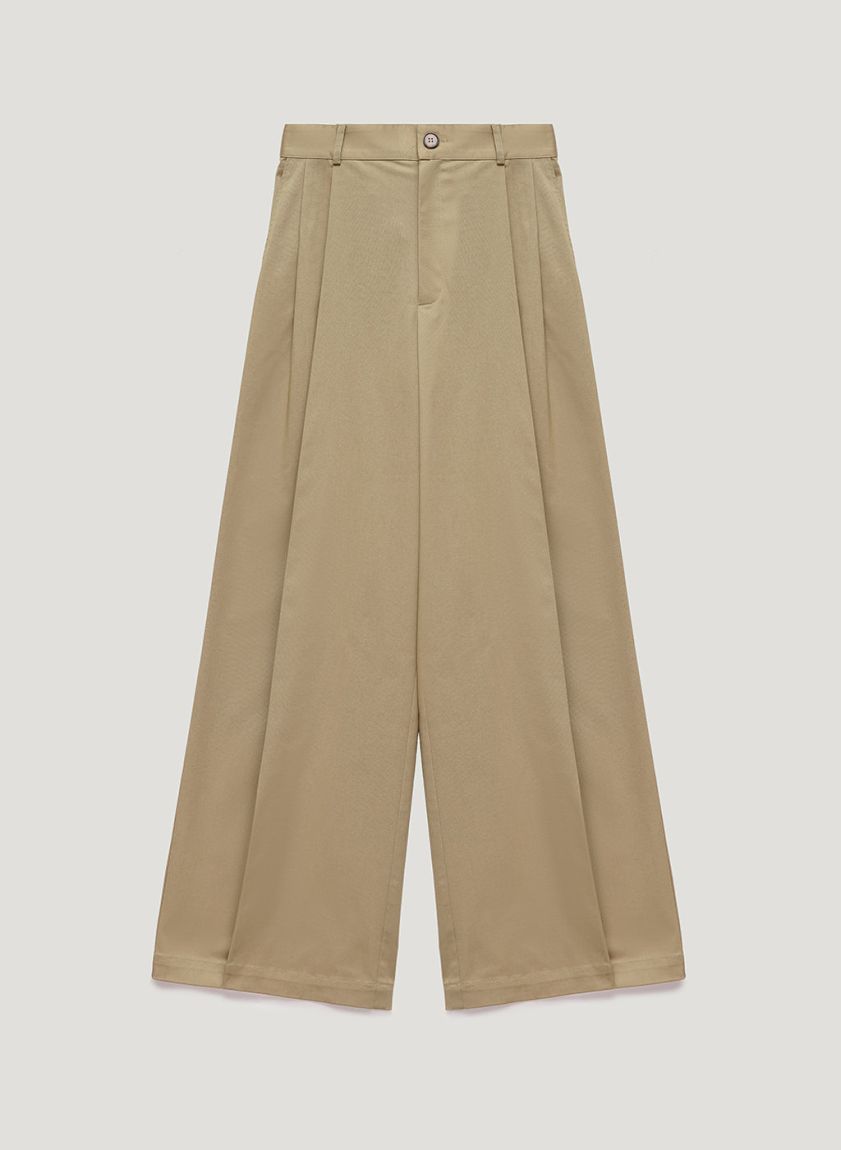 Wide beige pants