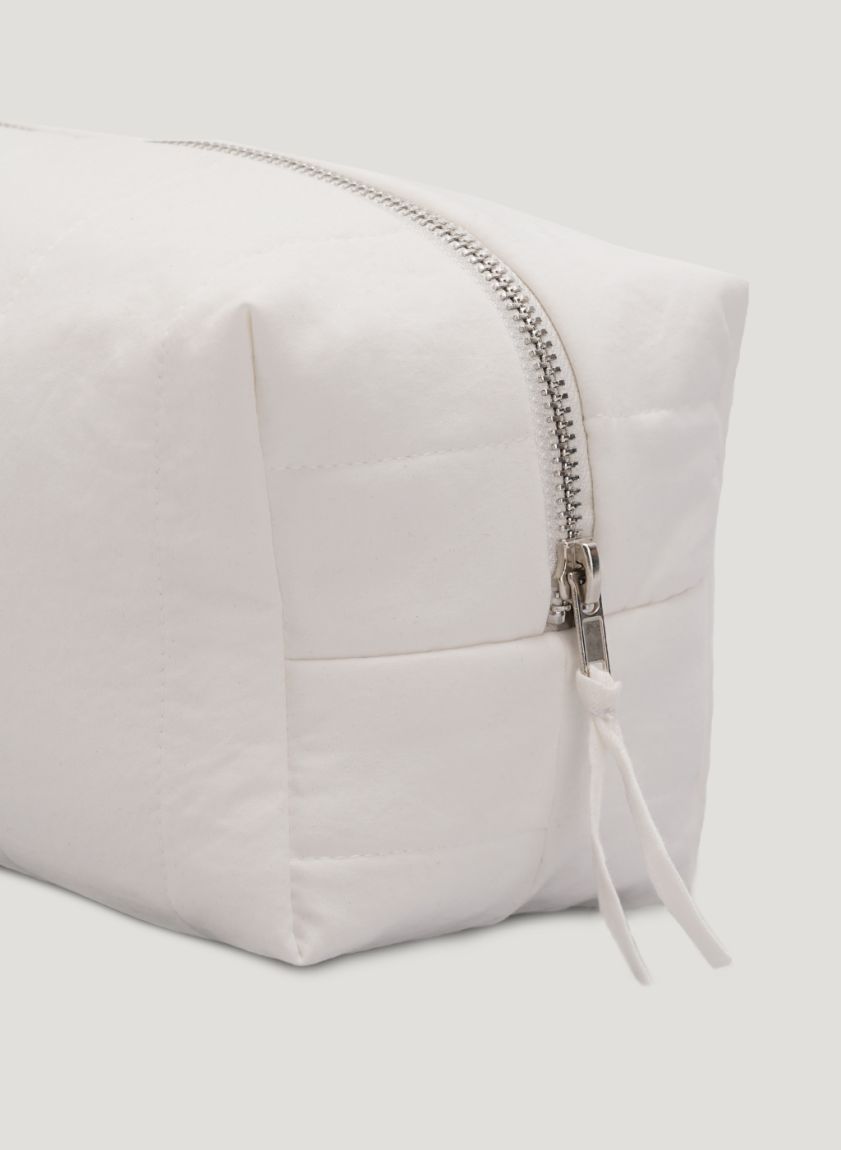 Milk Quilted vanity bag