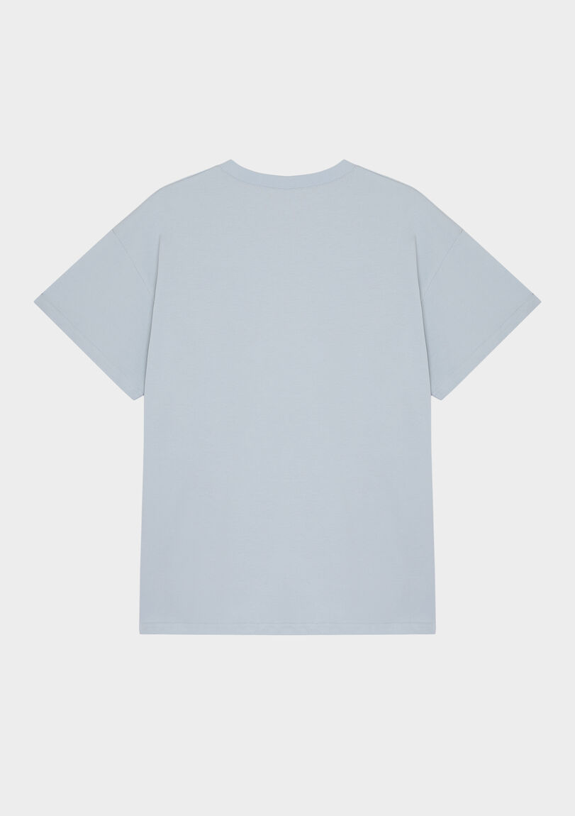 Футболка oversize блакитна