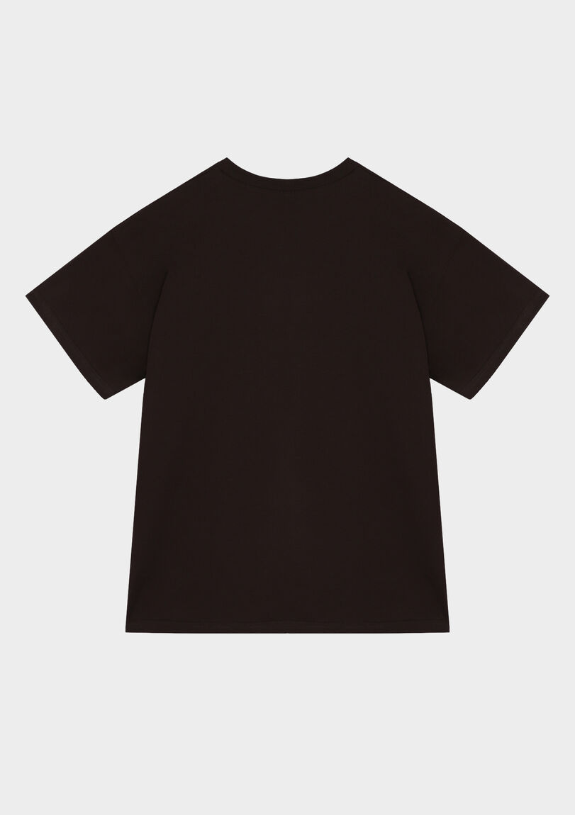 Футболка oversize шоколадна