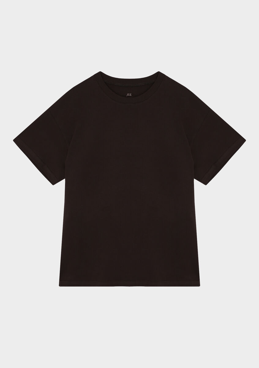 Футболка oversize шоколадна