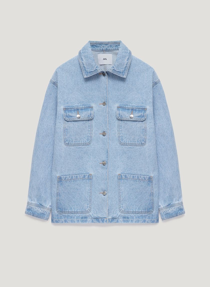 Denim oversize jacket blue