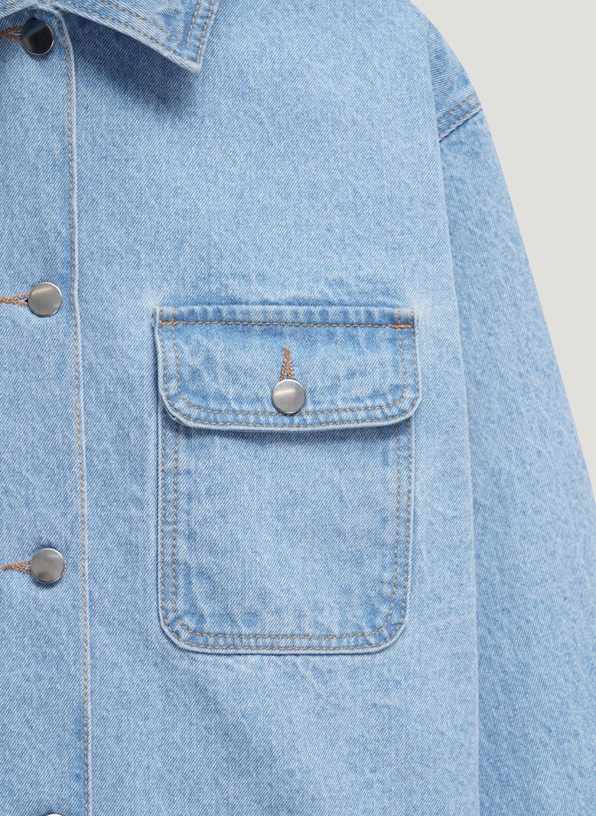 Denim oversize jacket blue