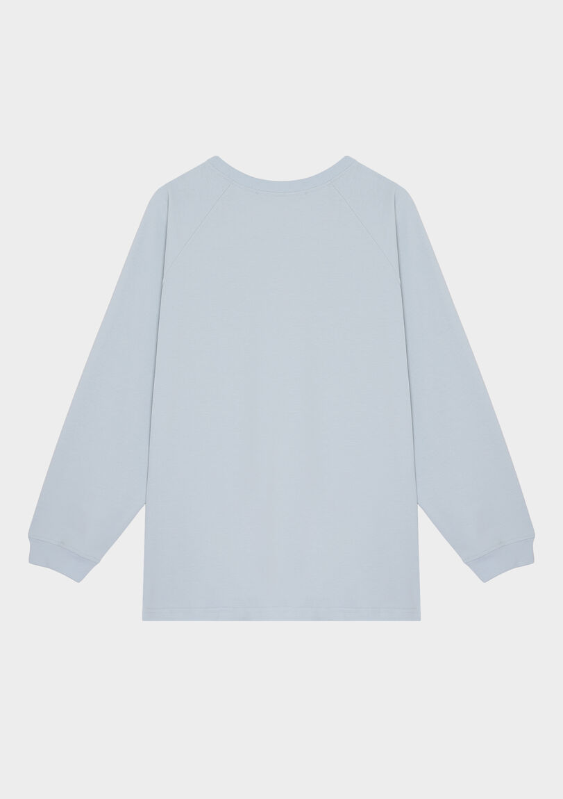 Лонгслів oversize блакитний