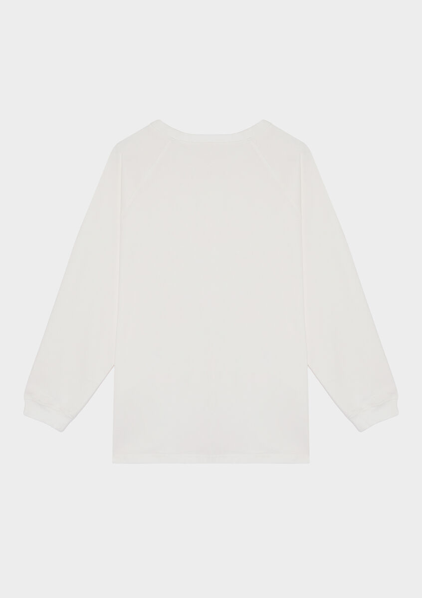 Лонгслів oversize молочний